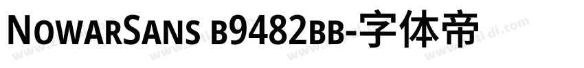 NowarSans b9482bb字体转换